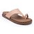 Sandália Flatform Casual Detalhe Dedo - Natural - Sua Cia - Imagem 1