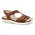 Sandália Feminina Papete Velcro - Marrom - Comfortflex - Imagem 1
