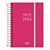 Agenda Espiral Diária Neon 2026 - Rosa - Tilibra - Imagem 1