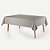 Toalha de Mesa Retangular Artemis - 8 Lugares - Cinza - Karsten - Imagem 1