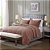 Jogo de Colcha Living Art Bristol - Queen - Rosé - Corttex - Imagem 1