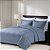 Jogo de Colcha Living Art Lyon - Queen - Azul - Corttex - Imagem 1