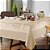 Toalha de Mesa Retangular Jacquard - Flor do Natal - 8 Lugares - Bege - Karsten - Imagem 2