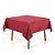 Toalha de Mesa Quadrada Jacquard Natal - Azevinho - 4 Lugares - Karsten - Imagem 1