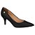 Scarpin Feminino Salto Medio Fino Pelica - Preto - Vizzano - Imagem 1