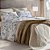 Jogo de Cama Solteiro 3 Peças Home Design 200 Fios - Floral Azul - Corttex - Imagem 1