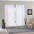 Cortina Duplex Lisa Cromo Branco - 3m x 1,70m - Bella Janela - Imagem 1