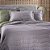 Jogo de Colcha Malha Fio Penteado Queen - Lilás Mescla - 3 Peças - Altenburg - Imagem 2