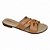 Sandália Feminina Rasteira Napa Turim - Caramelo - Beira Rio - Imagem 1
