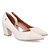 Scarpin Feminino Couro Salto Médio Bloco - Marfim - Usaflex - Imagem 1