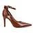Scarpin Feminino Salto Alto Fino - Marrom - Bebecê - Imagem 2