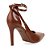 Scarpin Feminino Salto Alto Fino - Marrom - Bebecê - Imagem 3