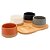 Conjunto 4 Petisqueiras com Bandeja de Bambu - Lyor - Imagem 2