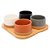 Conjunto 4 Petisqueiras com Bandeja de Bambu - Lyor - Imagem 1
