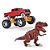 Dinossauro e 4x4 Rex Attack Bigfoot 33cm - Adijomar - Imagem 1