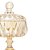 Potiche de Cristal Âmbar com Pé 18cm - Wolff - Imagem 3