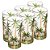 Jogo 6 Copos Long Drink Palm Tree Handpaint 360ml - Wolff - Imagem 1
