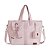 Bolsa Maternidade Classic Linho - Rosé - Batistela Baby - Imagem 1