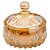 Potiche de Cristal Âmbar Louise 11cm - Wolff - Imagem 1