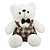 Urso de Pelúcia Suspensório e Gravata 30cm - Fofy Toys - Imagem 1