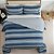 Kit Colcha Evolution Patchwork Solteiro - Faixas Marinho - Camesa - Imagem 2