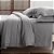 Jogo De Cama Chambret Solteiro 200 Fios - Chumbo - Kacyumara - Imagem 2