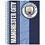 Caderno Espiral Manchester City - Listras Azul - 160 Folhas - Animativa - Imagem 1