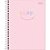 Caderno Espiral Happy - Rosa - 80 Folhas - Tilibra - Imagem 1