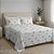 Jogo de Cama Premium Queen - Grid Floral - 150 Fios - Estamparia - Imagem 1