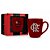 Caneca de Cerâmica Prime - Flamengo - 350ml - Brasfoot - Imagem 1