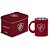 Caneca de Vidro Diamond Metalic Lata - Fluminense - 300ml - Brasfoot - Imagem 1