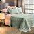 Jogo de Colcha Algodão Lux King - Verde Claro - 200 Fios - Altenburg - Imagem 2