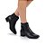 Bota Feminina Laço Cano Baixo Couro Preta - 365 Soft - Imagem 2