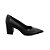 Scarpin Feminino Fly Couro Salto Bloco - Preto - 365 Soft - Imagem 1