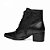 Bota Feminina Frontier Cadarço Cano Curto - Preto - Pegada - Imagem 3