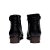 Bota Feminina Burnished Couro Salto Baixo - Preto - Pegada - Imagem 3