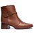Bota Feminina Couro Cano Curto Relevo - Marrom - Pegada - Imagem 1