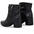 Bota Feminina Cano Baixo Couro Burnish - Preto - Bottero - Imagem 3