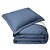 Edredom Alure Washed King - Azul/Palha - 3 Peças - Lavive - Imagem 1
