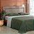 Colcha Medalhão com Franja Verde Militar Queen - Buddmeyer - Imagem 2