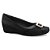 Sapato Feminino Anabela Fechado com Fivela - Preto - Comfortflex - Imagem 1