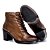 Bota Feminina Cano Baixo em Couro Judy - Café - Perlatto - Imagem 3