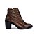 Bota Feminina Cano Baixo em Couro Judy - Café - Perlatto - Imagem 2