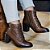 Bota Feminina Cano Baixo em Couro Judy - Café - Perlatto - Imagem 4