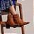 Bota Feminina Cano Baixo Bico Fino em Couro Franzido - Café - Perlatto - Imagem 4