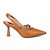 Scarpin Feminino Salto Taça Médio Fivela - Caramelo - Bebecê - Imagem 2