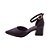 Scarpin Feminina Salto Bloco Médio Bico Fino - Uva - Bebecê - Imagem 2