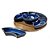 Conjunto 5 Petisqueiras Cerâmica Azul com Base de Madeira - BTC - Imagem 2