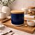 Pote de Cerâmica com Tampa de Bambu Azul 12cm - BTC Home Decor - Imagem 4