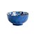 Tigela em Cerâmica Flor Baroco Azul 15cm - Decor Glass - Imagem 1